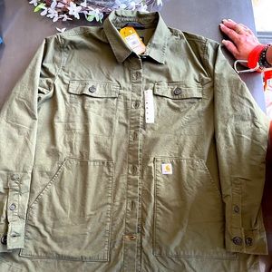 Carhartt army green light jacket. Size XL. New with tags.